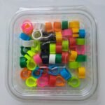 Plastik 10 Renk Karışık Güvercin Klipsi 60 Adet