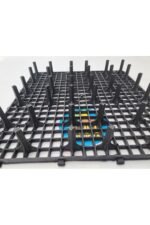 PLASTİK KÜMES IZGARASI 50X50 cm Yükseklik 8cm /4 ADET(1m2) - Görsel 4